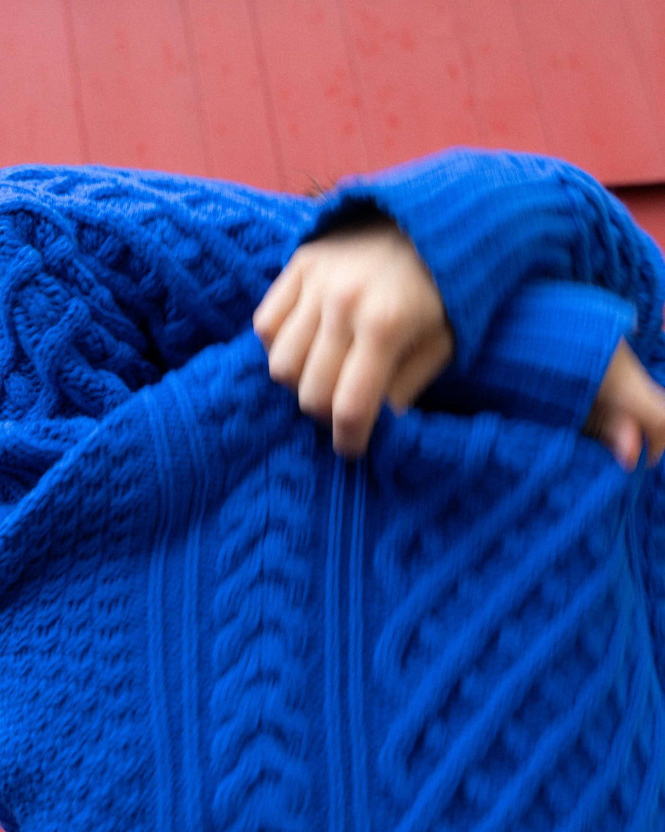 The Turtleneck Lambswool Aran – Moss + Cable